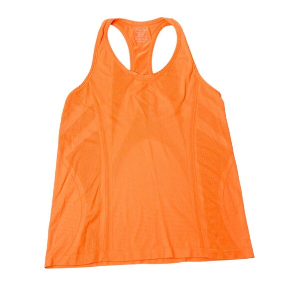 Nux Womens Lightweight‎ Racerback Tank Size M Orange Longline Logo NEW - Picture 1 of 6